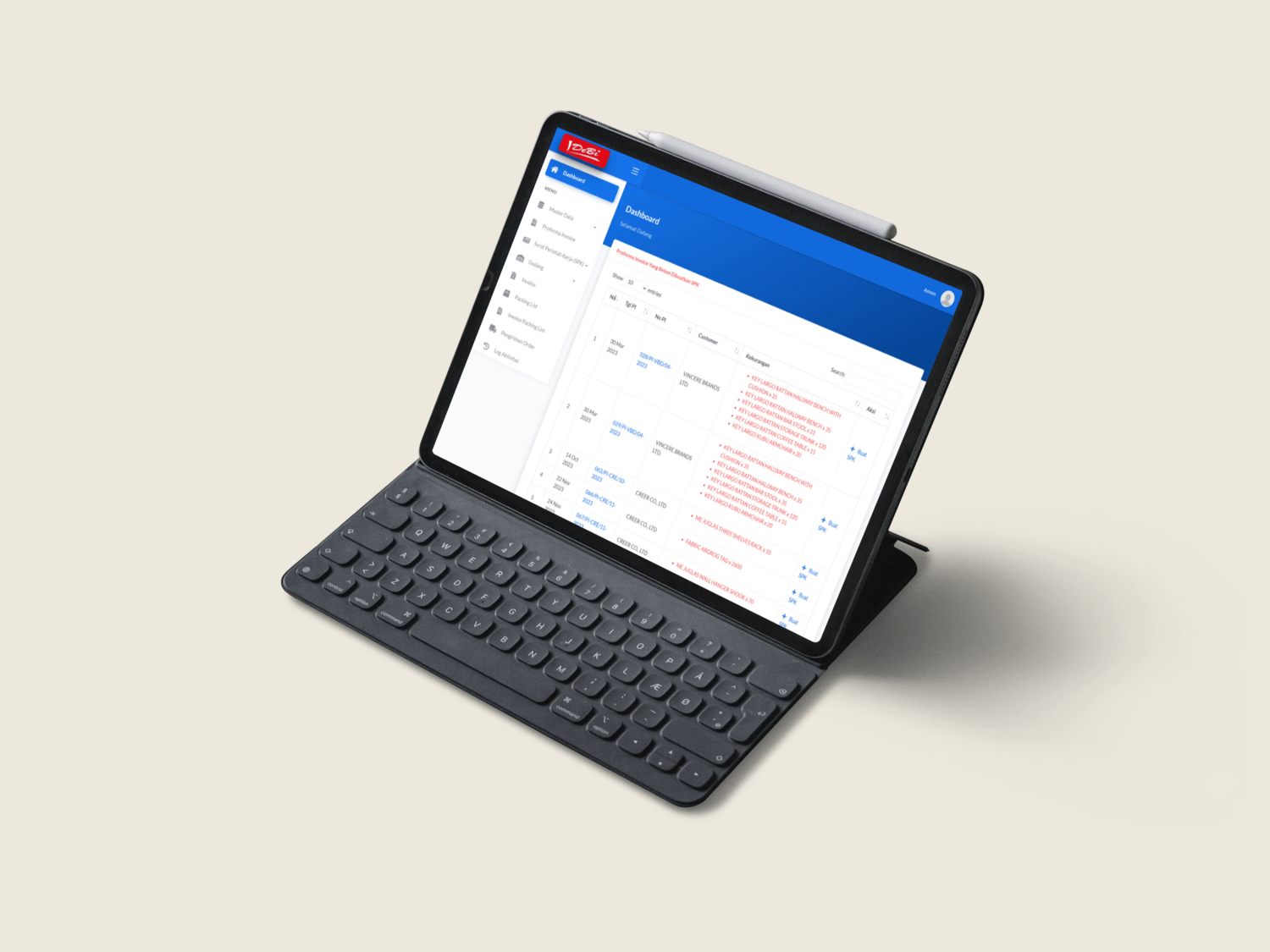 Sistem Manajemen Order CV Idebi Rattan